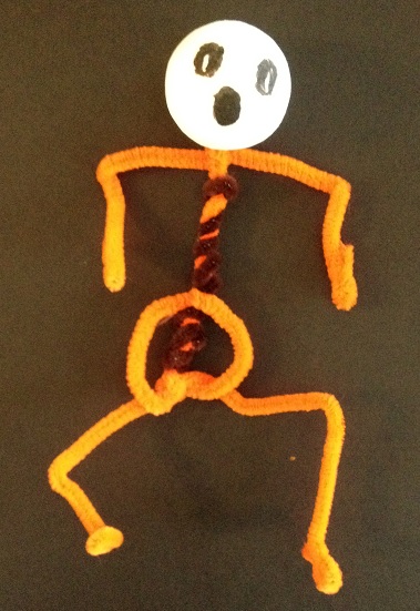 skelett av piprensare